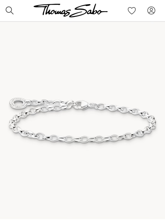 Thomas Sabo Jewelry - Thomas Sabo Women's Silver Link Bracelet with Branded Disc